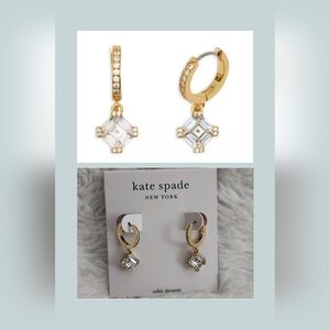 Kate Spade Dazzle Drop Huggie Hoop Earrings NWT